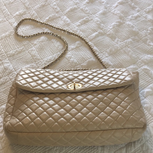 White Italian Leather Bag - Picture 2 of 8